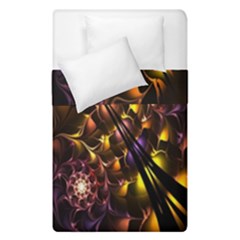 Art Design Image Oily Spirals Texture Duvet Cover Double Side (single Size)