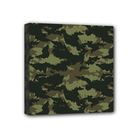 Camo Pattern Mini Canvas 4  X 4  by Simbadda