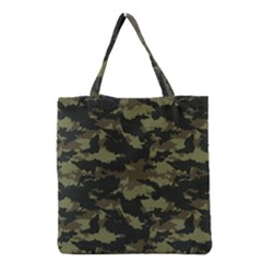 Camo Pattern Grocery Tote Bag by Simbadda