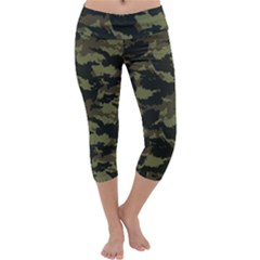 Camo Pattern Capri Yoga Leggings