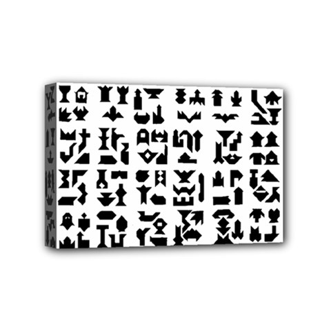 Anchor Puzzle Booklet Pages All Black Mini Canvas 6  X 4  by Simbadda