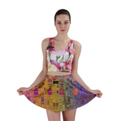 Circuit Board Pattern Lynnfield Die Mini Skirt by Simbadda