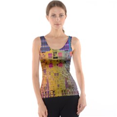 Circuit Board Pattern Lynnfield Die Tank Top by Simbadda