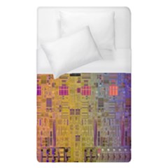 Circuit Board Pattern Lynnfield Die Duvet Cover (single Size) by Simbadda