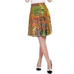 Circuit Board Pattern A-line Skirt by Simbadda