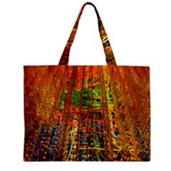 Circuit Board Pattern Zipper Mini Tote Bag