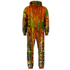 Circuit Board Pattern Hooded Jumpsuit (men) 