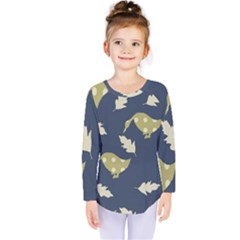 Duck Tech Repeat Kids  Long Sleeve Tee