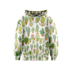 Flowers Pattern Kids  Pullover Hoodie by Simbadda