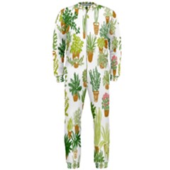 Flowers Pattern Onepiece Jumpsuit (men) 