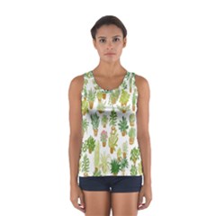 Flowers Pattern Women s Sport Tank Top  by Simbadda