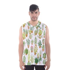 Flowers Pattern Men s Basketball Tank Top by Simbadda