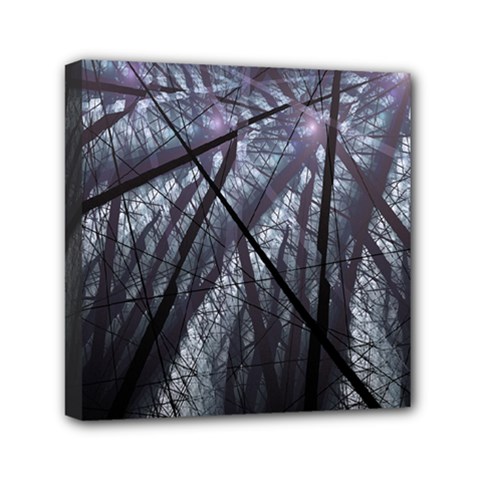 Fractal Art Picture Definition  Fractured Fractal Texture Mini Canvas 6  X 6  by Simbadda