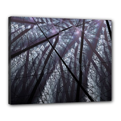 Fractal Art Picture Definition  Fractured Fractal Texture Canvas 20  X 16  by Simbadda