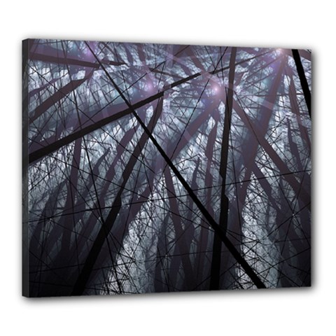 Fractal Art Picture Definition  Fractured Fractal Texture Canvas 24  X 20  by Simbadda