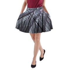 Fractal Art Picture Definition  Fractured Fractal Texture A-line Pocket Skirt by Simbadda