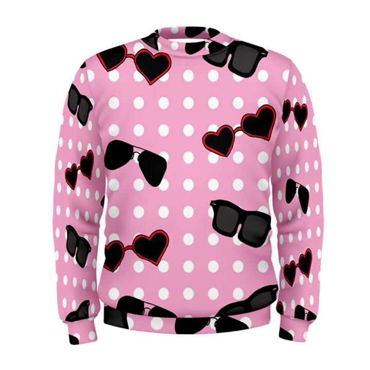 Pisunglass Tech Pink Pattern Men s Sweatshirt