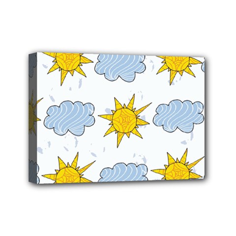 Sunshine Tech White Mini Canvas 7  X 5 