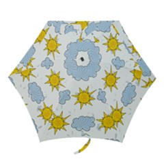 Sunshine Tech White Mini Folding Umbrellas