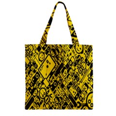 Test Steven Levy Zipper Grocery Tote Bag by Simbadda