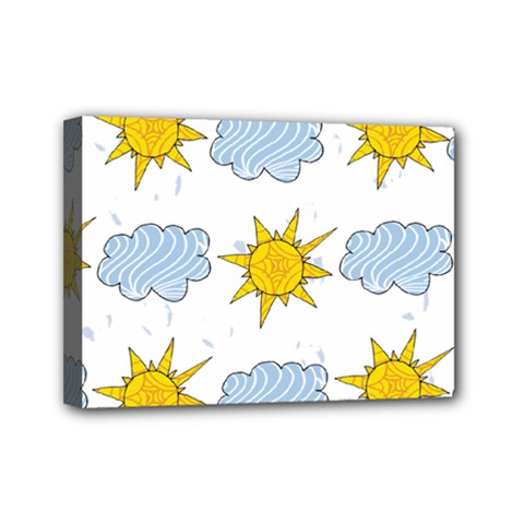 Sunshine Tech White Mini Canvas 7  X 5  by Simbadda