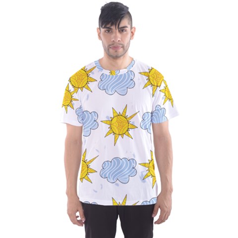 Sunshine Tech White Men s Sport Mesh Tee by Simbadda