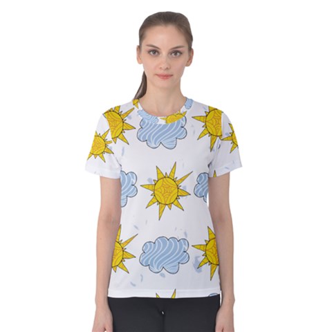 Sunshine Tech White Women s Cotton Tee by Simbadda