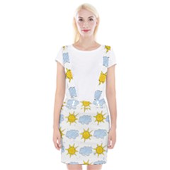 Sunshine Tech White Suspender Skirt