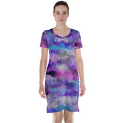 1 111111111artcubes Short Sleeve Nightdress