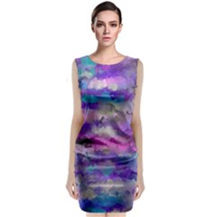 1 111111111artcubes Sleeveless Velvet Midi Dress