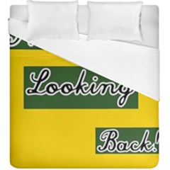 No Looking Back Duvet Cover Double Side (king Size)