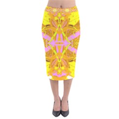 Yellow Brick Road Velvet Midi Pencil Skirt by AlmightyPsyche