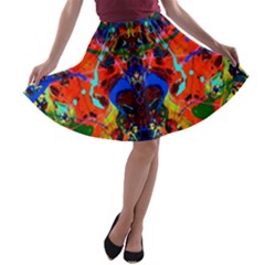 Breath Of Life A-line Skater Skirt by AlmightyPsyche