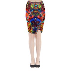 Breath Of Life Midi Wrap Pencil Skirt by AlmightyPsyche