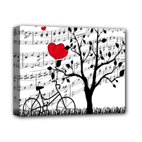 Love Song Deluxe Canvas 14  X 11  by Valentinaart