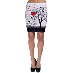 Love Song Bodycon Skirt by Valentinaart