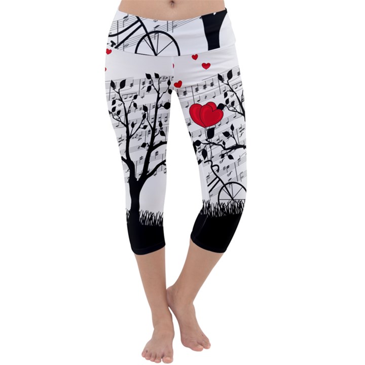 Love song Capri Yoga Leggings