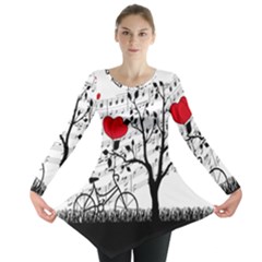 Love Song Long Sleeve Tunic  by Valentinaart