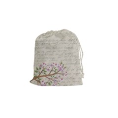 Cherry Blossom Drawstring Pouches (small)  by Valentinaart