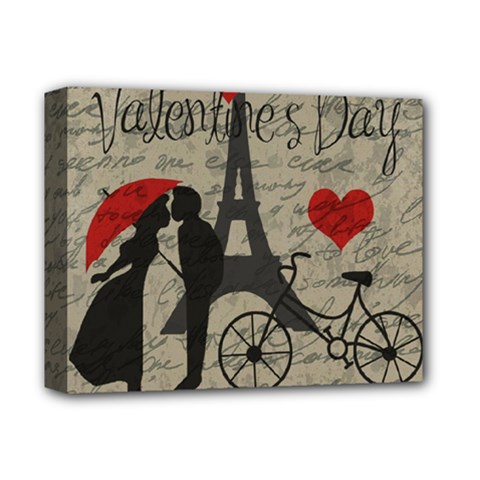 Love Letter - Paris Deluxe Canvas 14  X 11  by Valentinaart