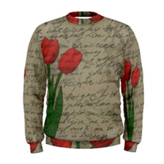 Vintage Tulips Men s Sweatshirt by Valentinaart