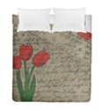 Vintage tulips Duvet Cover Double Side (Full/ Double Size) View1