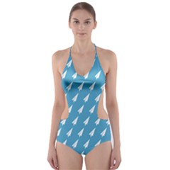 Air Pattern Cut-out One Piece Swimsuit by Simbadda