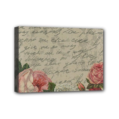 Vintage Roses Mini Canvas 7  X 5  by Valentinaart