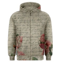 Vintage Roses Men s Zipper Hoodie by Valentinaart