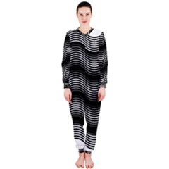 Two Layers Consisting Of Curves With Identical Inclination Patterns Onepiece Jumpsuit (ladies)  by Simbadda