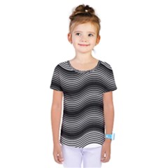 Two Layers Consisting Of Curves With Identical Inclination Patterns Kids  One Piece Tee