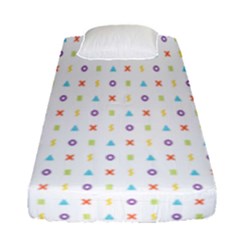 Sign Pattern Fitted Sheet (single Size)