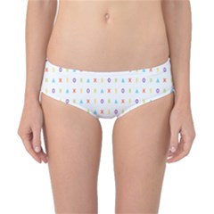 Sign Pattern Classic Bikini Bottoms