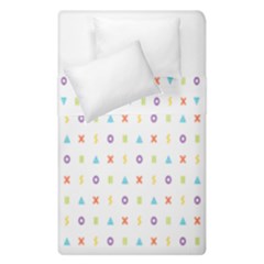 Sign Pattern Duvet Cover Double Side (single Size) by Simbadda